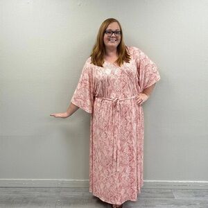 Haute Hippie Python Print Maxi Dress - Size 4X